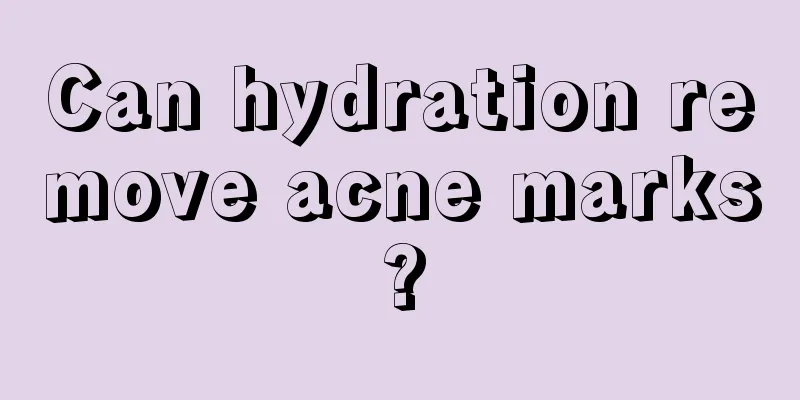 Can hydration remove acne marks?