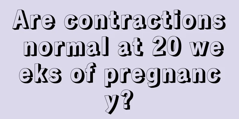 Are contractions normal at 20 weeks of pregnancy?