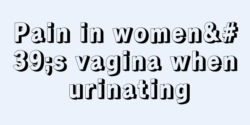 Pain in women's vagina when urinating