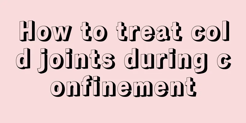 How to treat cold joints during confinement