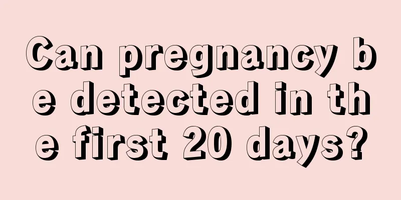 Can pregnancy be detected in the first 20 days?