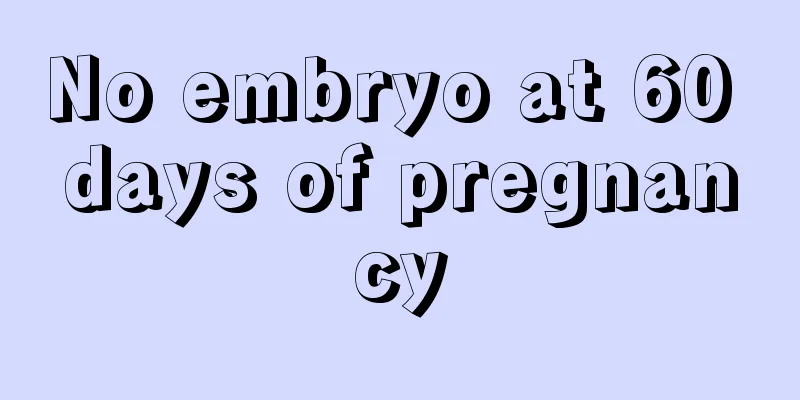 No embryo at 60 days of pregnancy