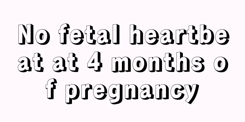 No fetal heartbeat at 4 months of pregnancy