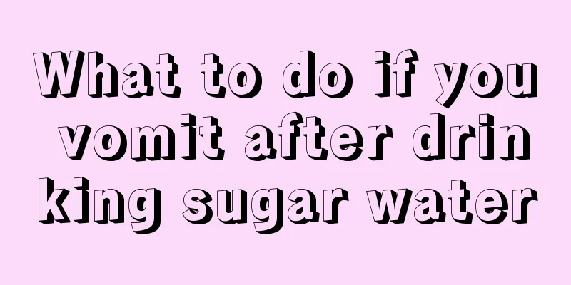 What to do if you vomit after drinking sugar water