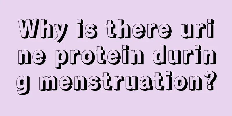 Why is there urine protein during menstruation?