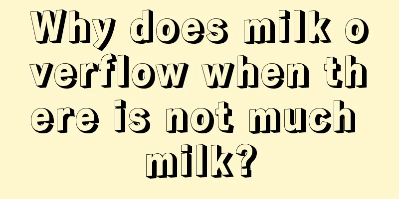 Why does milk overflow when there is not much milk?