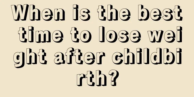 When is the best time to lose weight after childbirth?