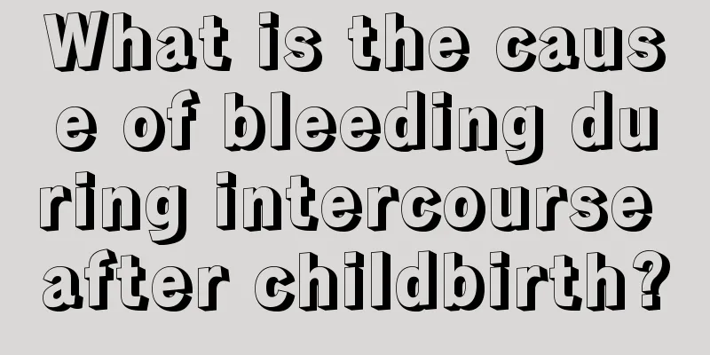 What is the cause of bleeding during intercourse after childbirth?