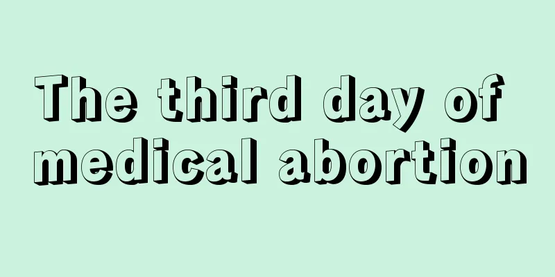 The third day of medical abortion