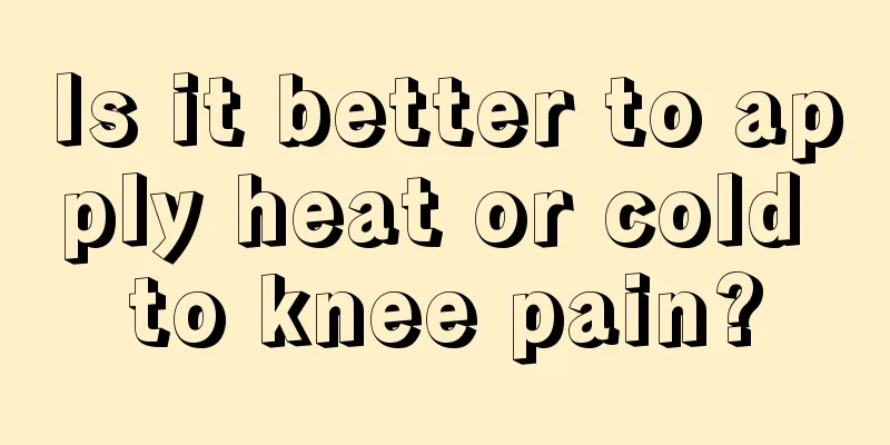 Is it better to apply heat or cold to knee pain?