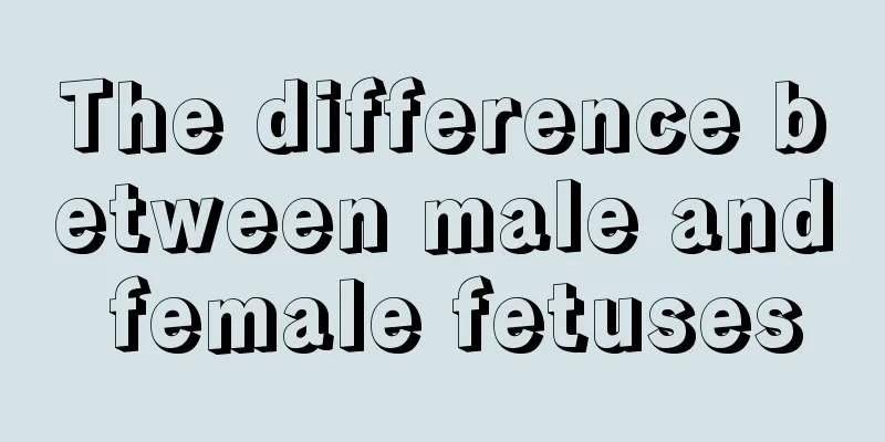 The difference between male and female fetuses