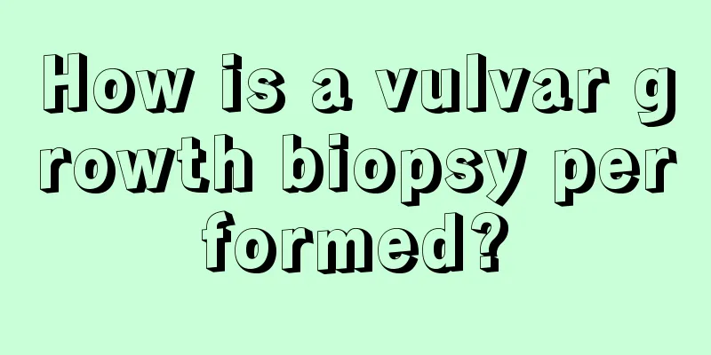 How is a vulvar growth biopsy performed?