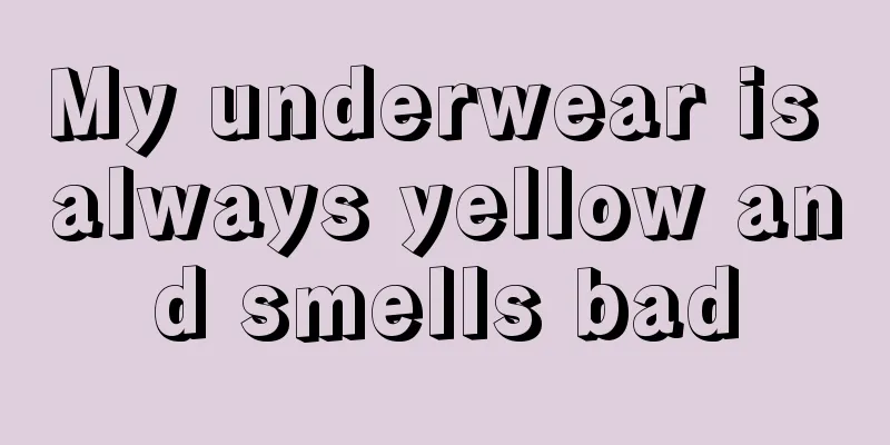 My underwear is always yellow and smells bad