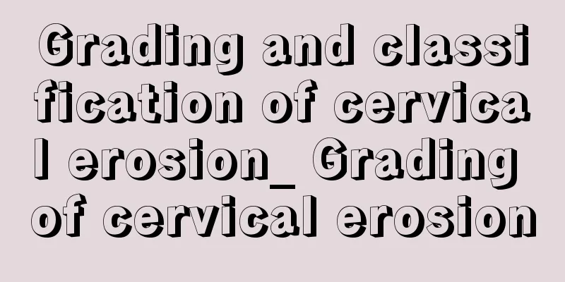 Grading and classification of cervical erosion_ Grading of cervical erosion