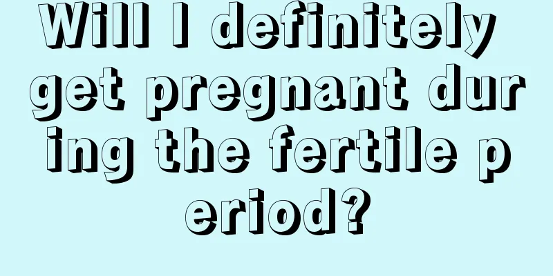 Will I definitely get pregnant during the fertile period?