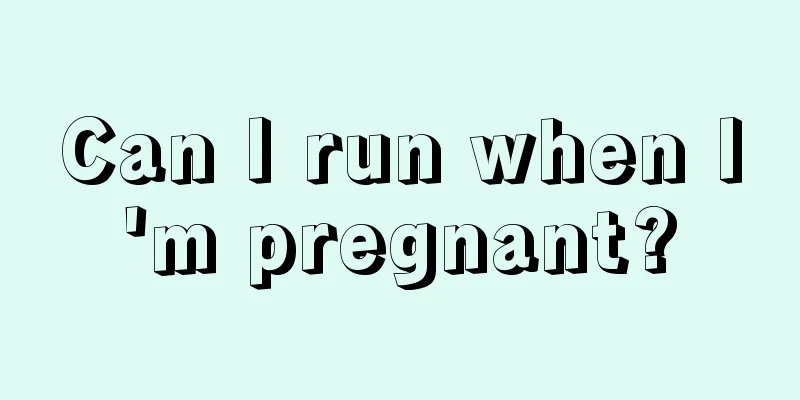 Can I run when I'm pregnant?