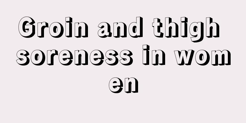 Groin and thigh soreness in women
