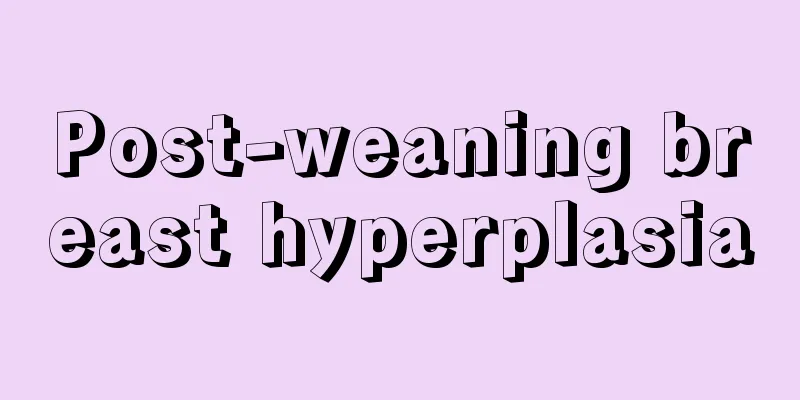 Post-weaning breast hyperplasia