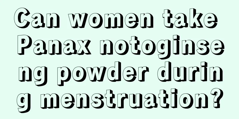 Can women take Panax notoginseng powder during menstruation?