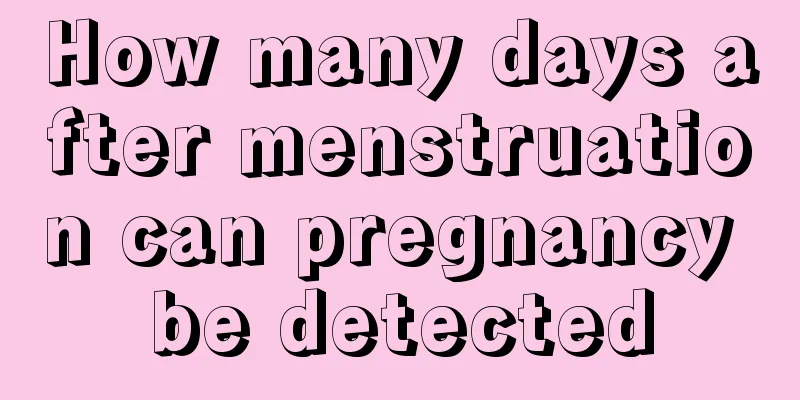 How many days after menstruation can pregnancy be detected