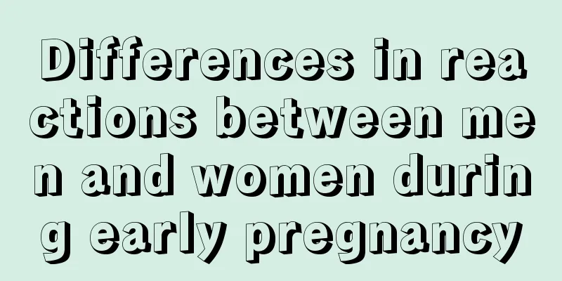 Differences in reactions between men and women during early pregnancy