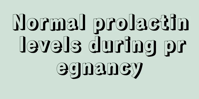 Normal prolactin levels during pregnancy