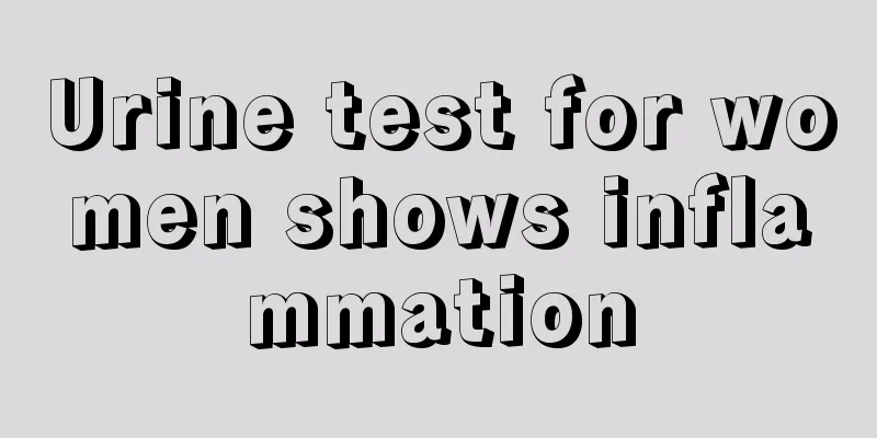 Urine test for women shows inflammation