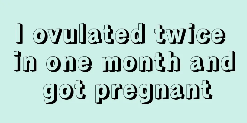 I ovulated twice in one month and got pregnant