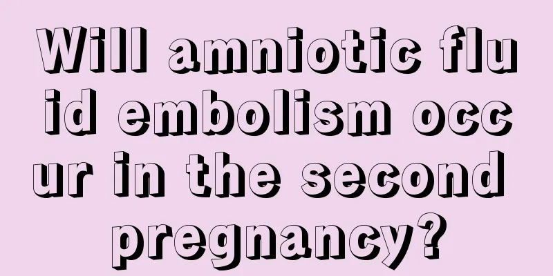 Will amniotic fluid embolism occur in the second pregnancy?