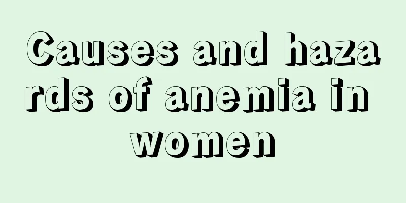 Causes and hazards of anemia in women