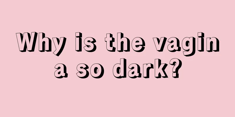 Why is the vagina so dark?