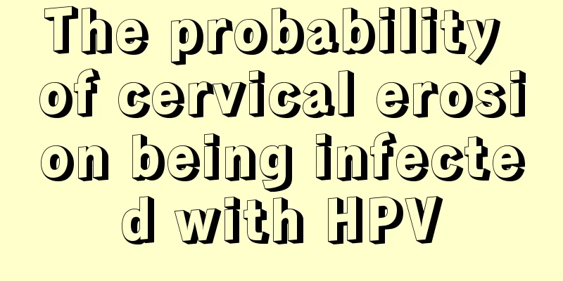 The probability of cervical erosion being infected with HPV