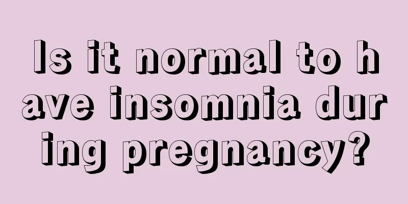 Is it normal to have insomnia during pregnancy?