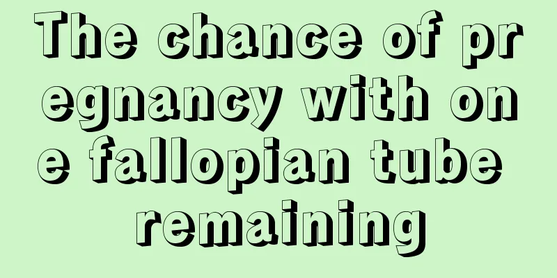 The chance of pregnancy with one fallopian tube remaining