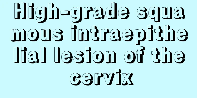 High-grade squamous intraepithelial lesion of the cervix