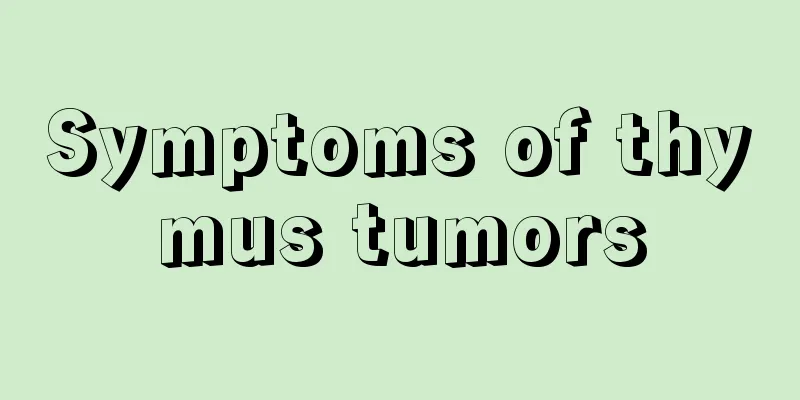 Symptoms of thymus tumors