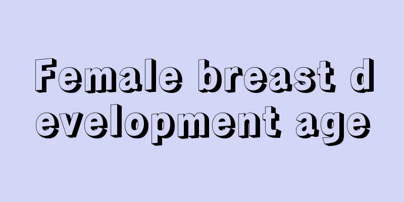 Female breast development age