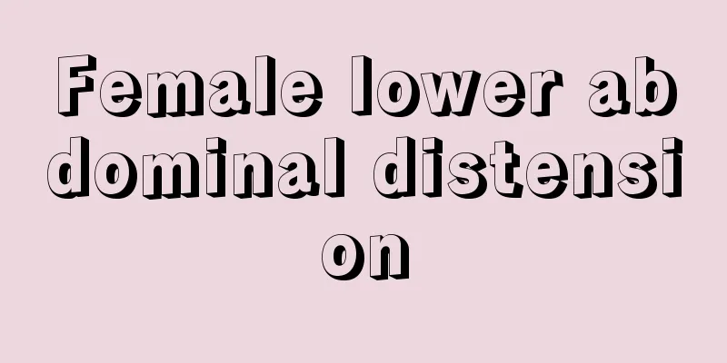 Female lower abdominal distension