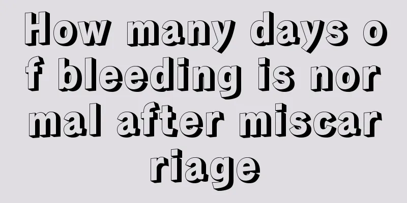 How many days of bleeding is normal after miscarriage