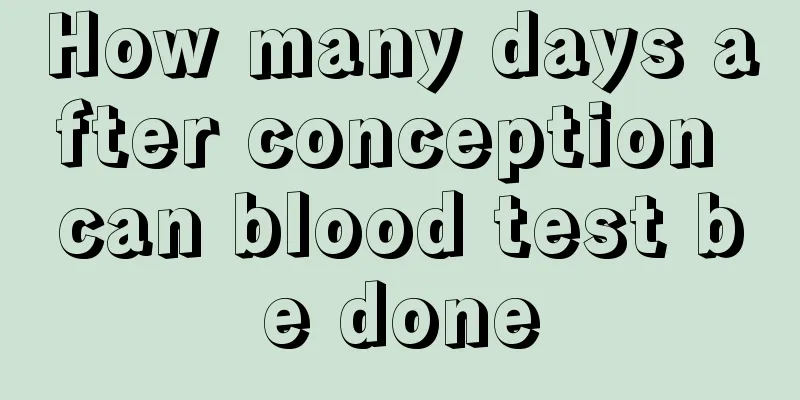 How many days after conception can blood test be done