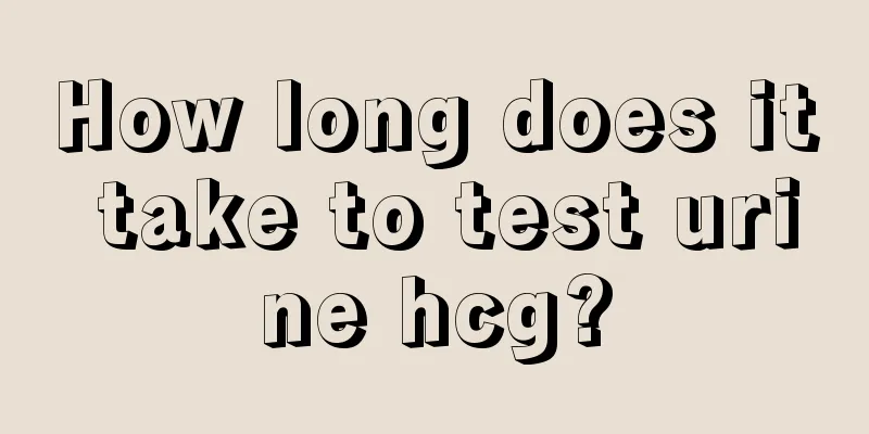 How long does it take to test urine hcg?