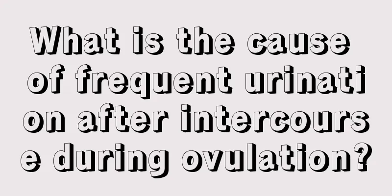 What is the cause of frequent urination after intercourse during ovulation?