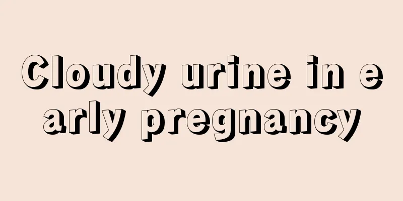 Cloudy urine in early pregnancy