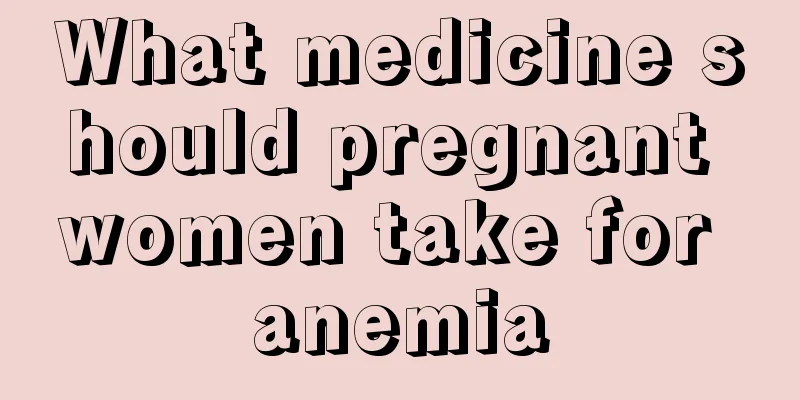 What medicine should pregnant women take for anemia