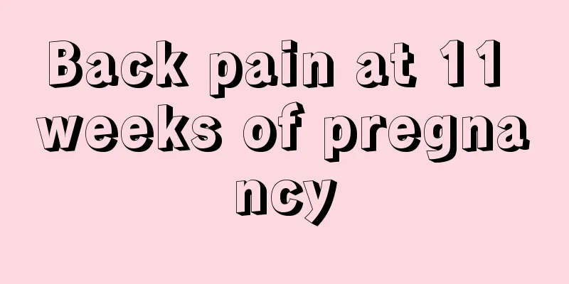 Back pain at 11 weeks of pregnancy