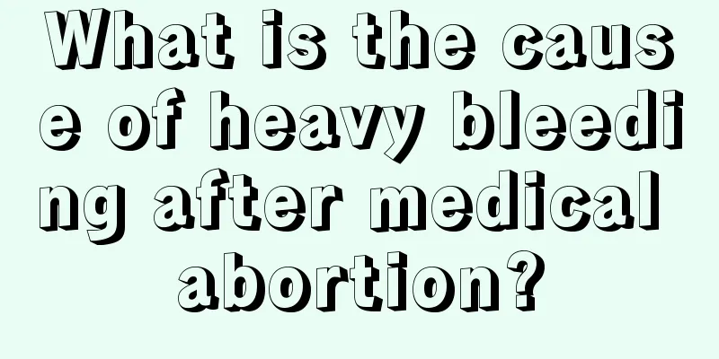 What is the cause of heavy bleeding after medical abortion?