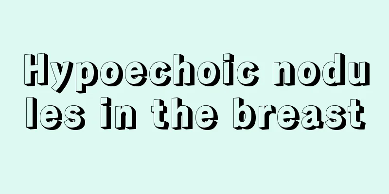 Hypoechoic nodules in the breast