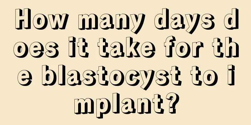 How many days does it take for the blastocyst to implant?