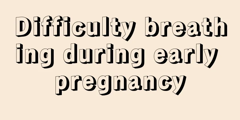 Difficulty breathing during early pregnancy