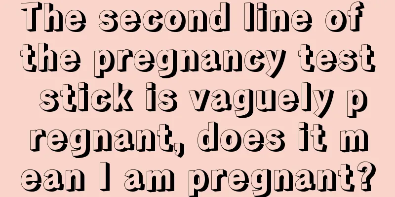 The second line of the pregnancy test stick is vaguely pregnant, does it mean I am pregnant?